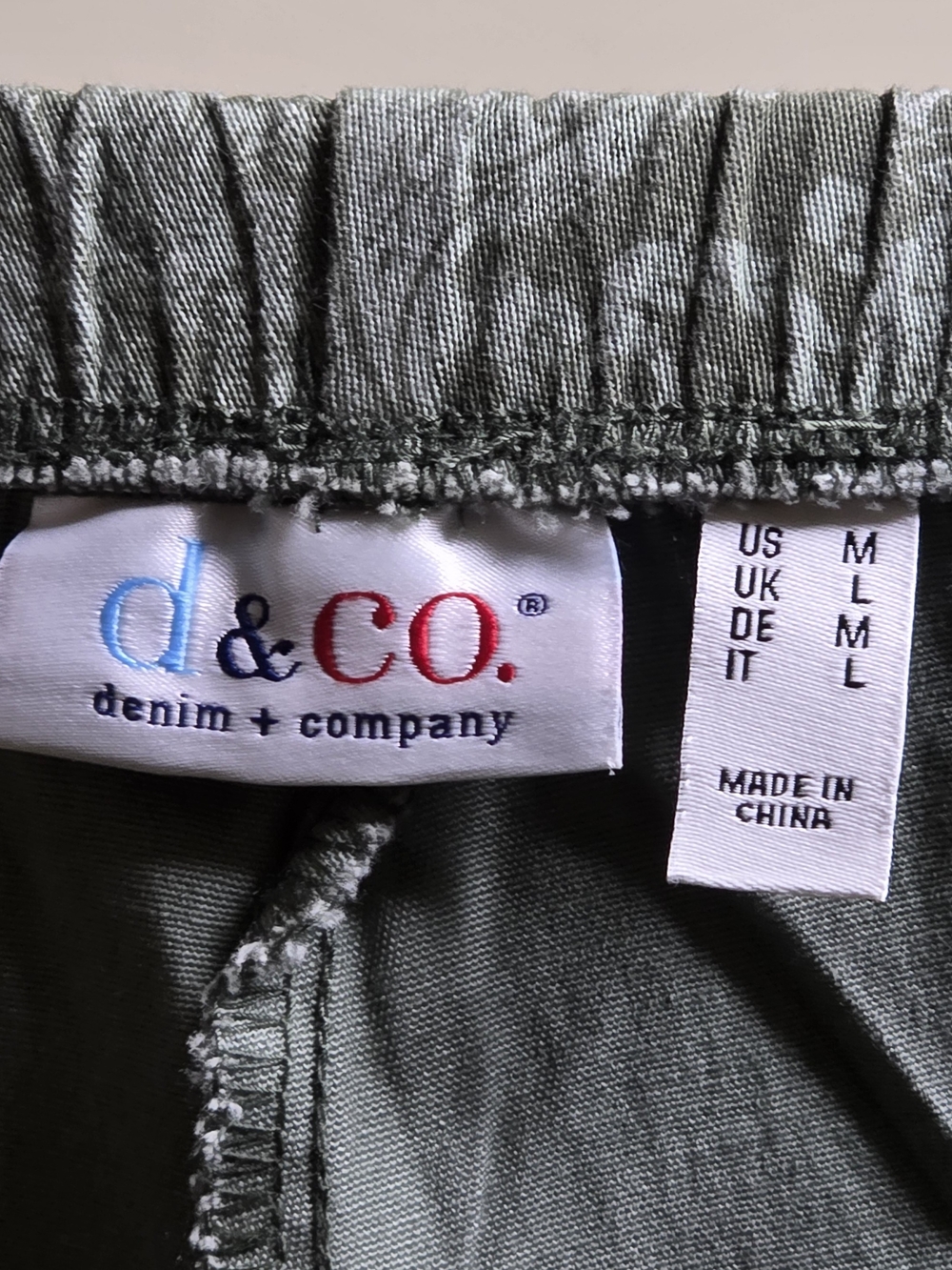 d&co. Denim + Company Olive Green Casual Bottoms
